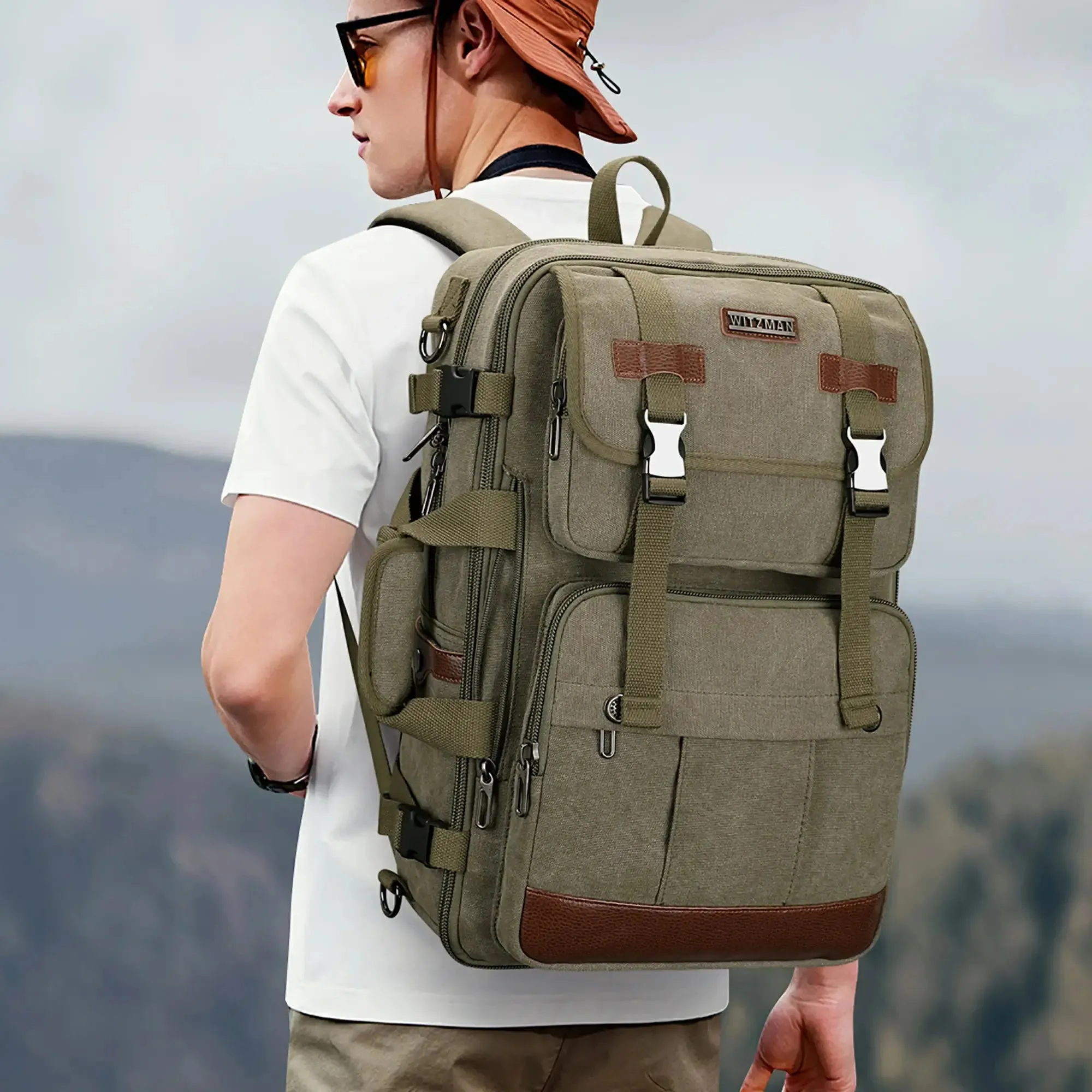 Canvas Backpack Large Travel Duffel Bag