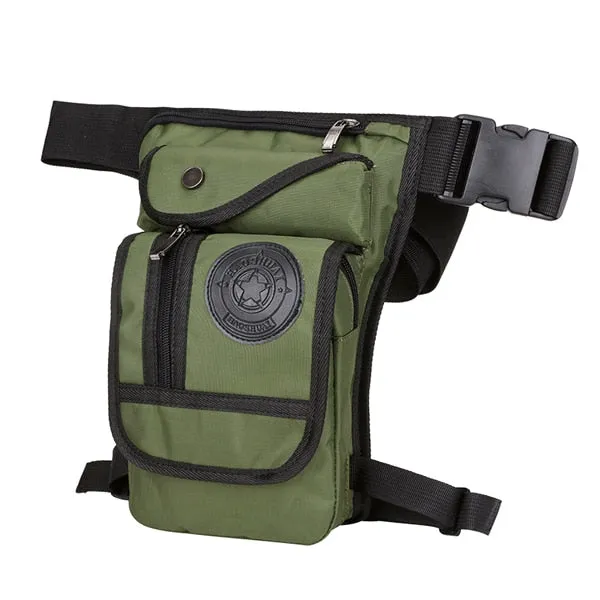 Canvas Waist Drop Leg Bag Thigh Hip Belt Bum Tactical Motorcycle Messenger Shoulder Bag