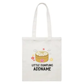 Chinese New Year Little Dumpling White Canvas Bag