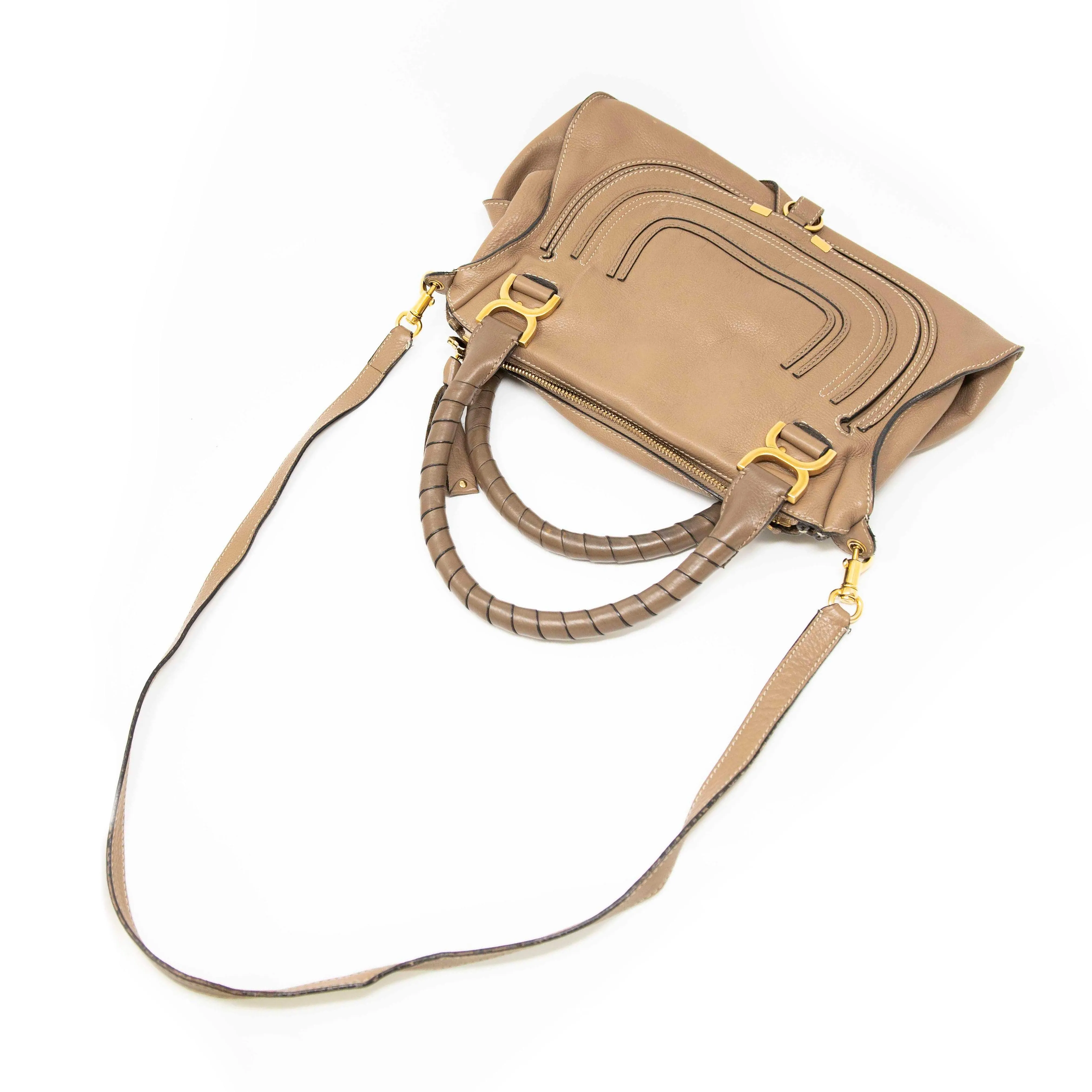 Chloe Brown Medium Marcie Bag