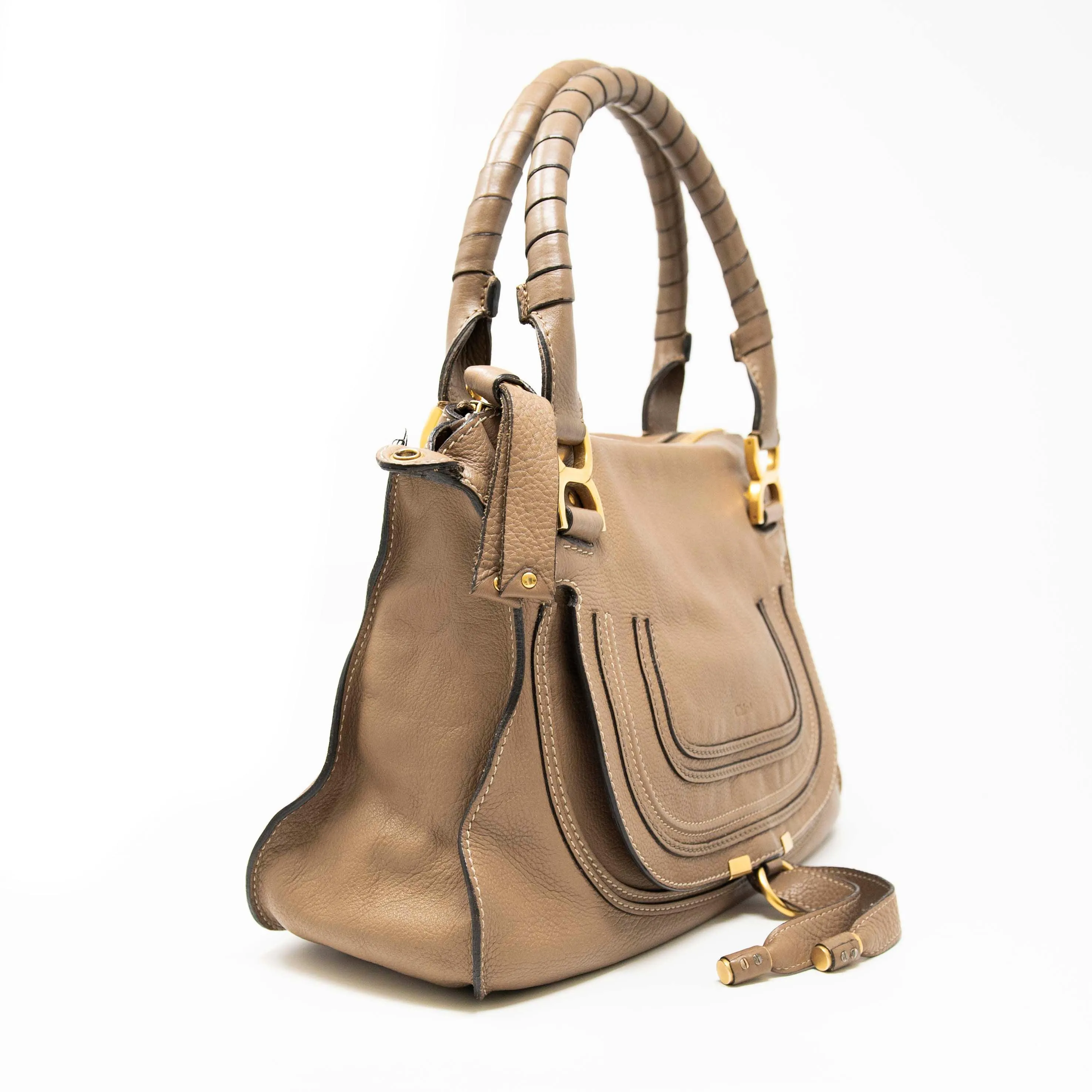 Chloe Brown Medium Marcie Bag