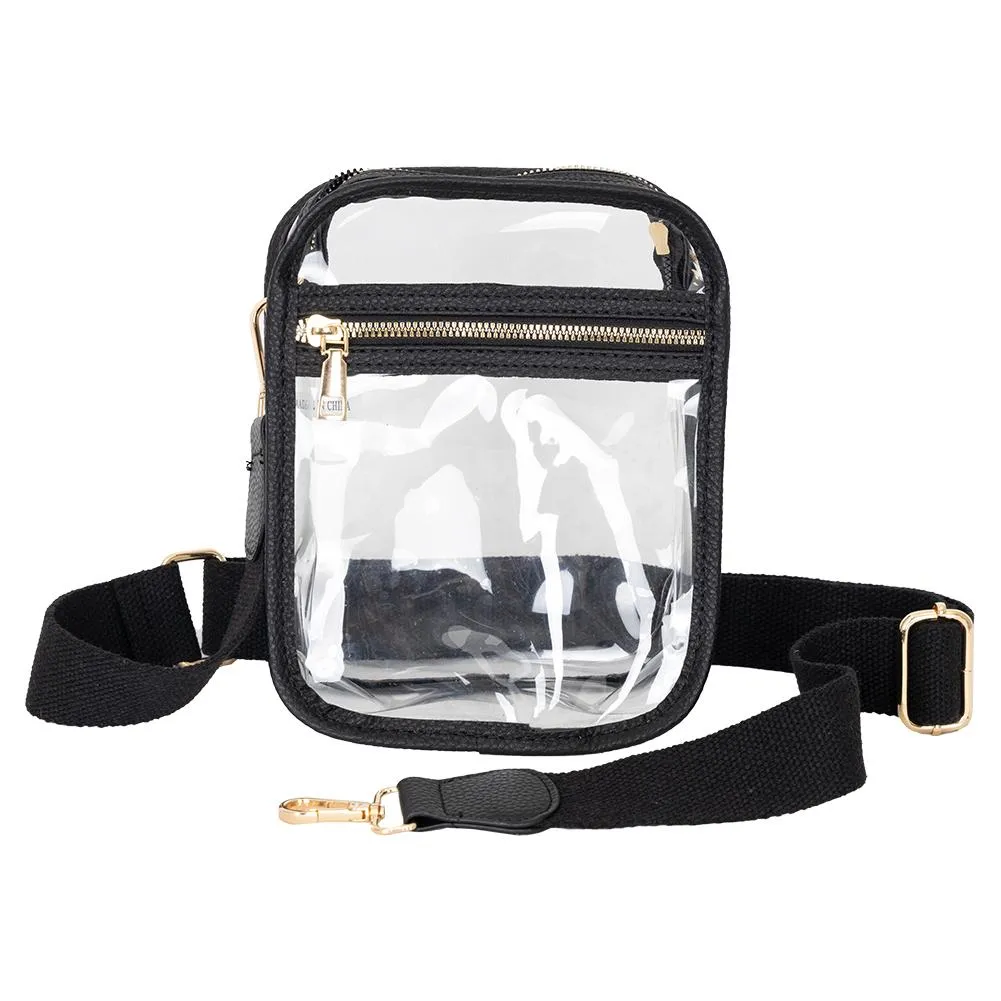 Clear Crossbody Bag Black