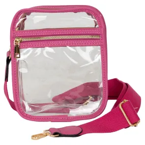 Clear Crossbody Bag Hot Pink