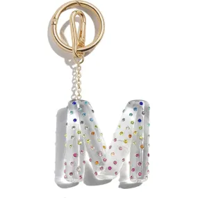 Confetti Initial Bag Charm - M