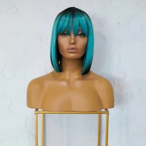 COURTNEY Galaxy Blue Fringe Wig