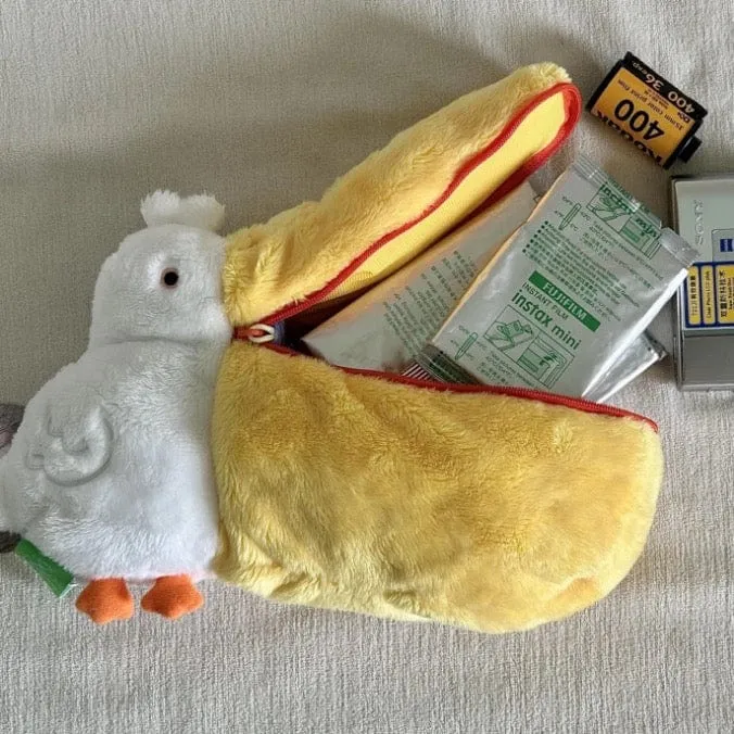 Cute Pelican Plush Travel Storage Organizer