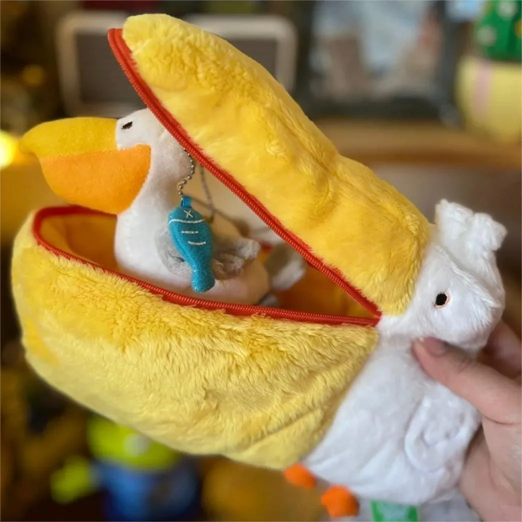 Cute Pelican Plush Travel Storage Organizer