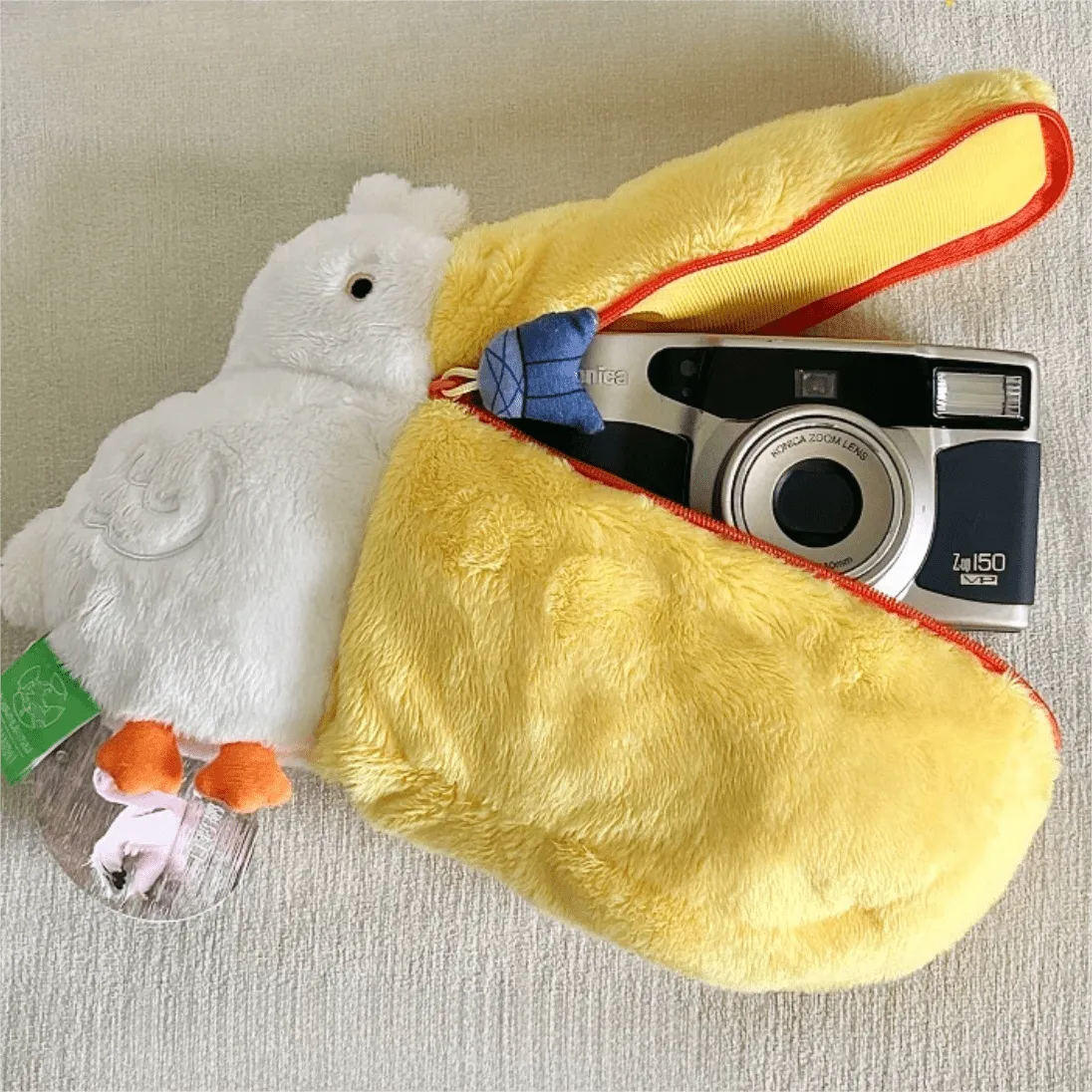 Cute Pelican Plush Travel Storage Organizer