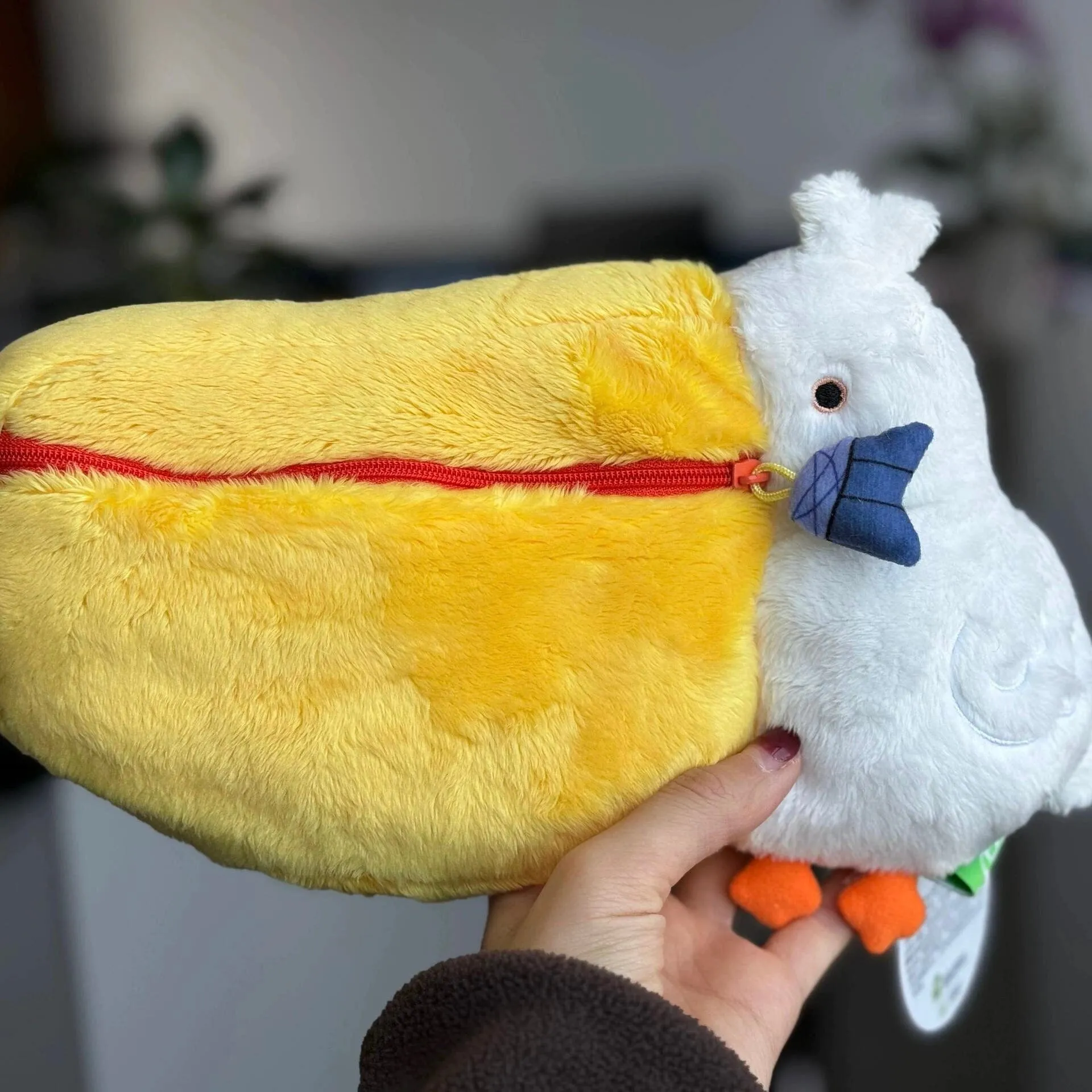 Cute Pelican Plush Travel Storage Organizer