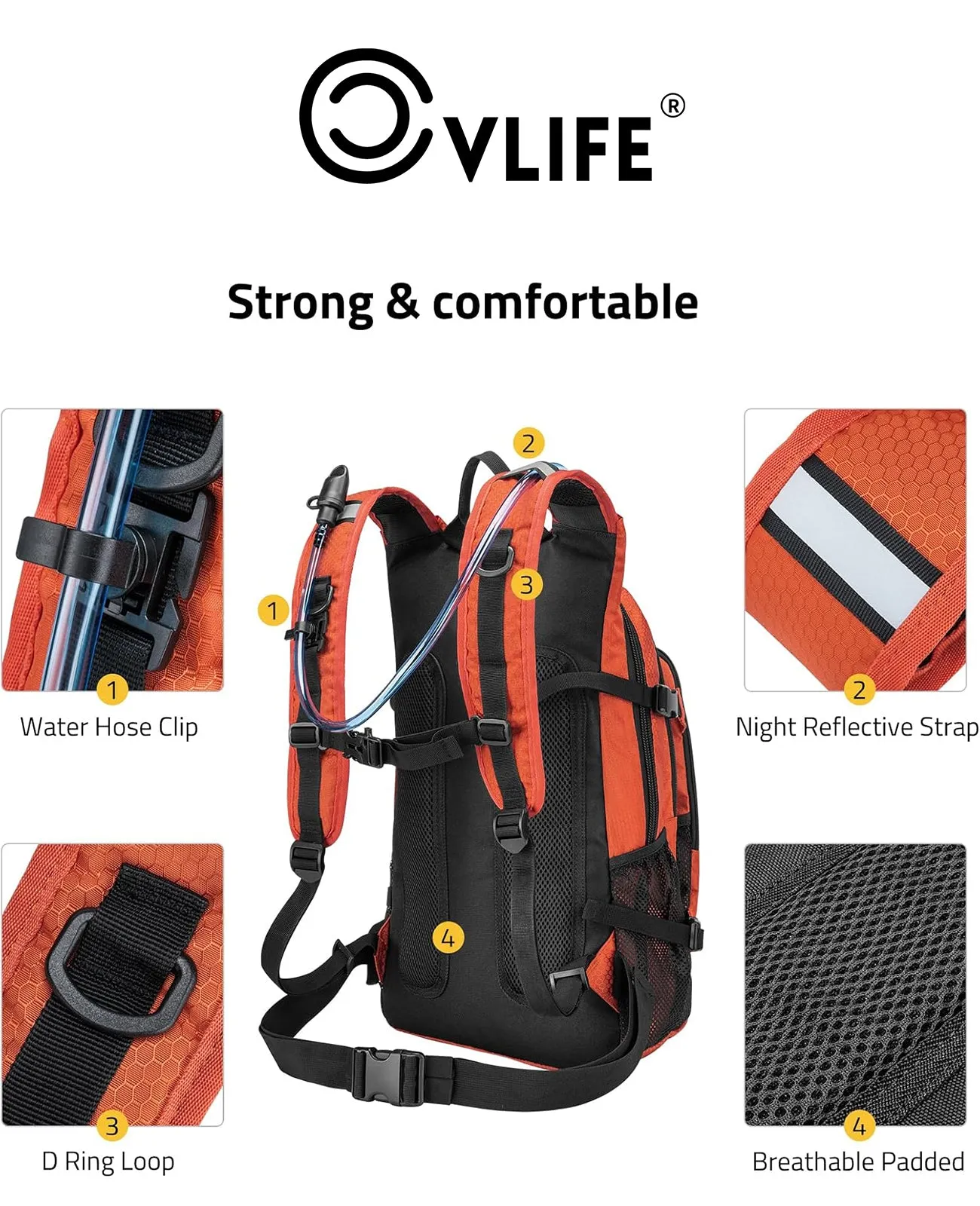 CVLIFE Hydration Backpack for Running, Cycling Rave and Biking