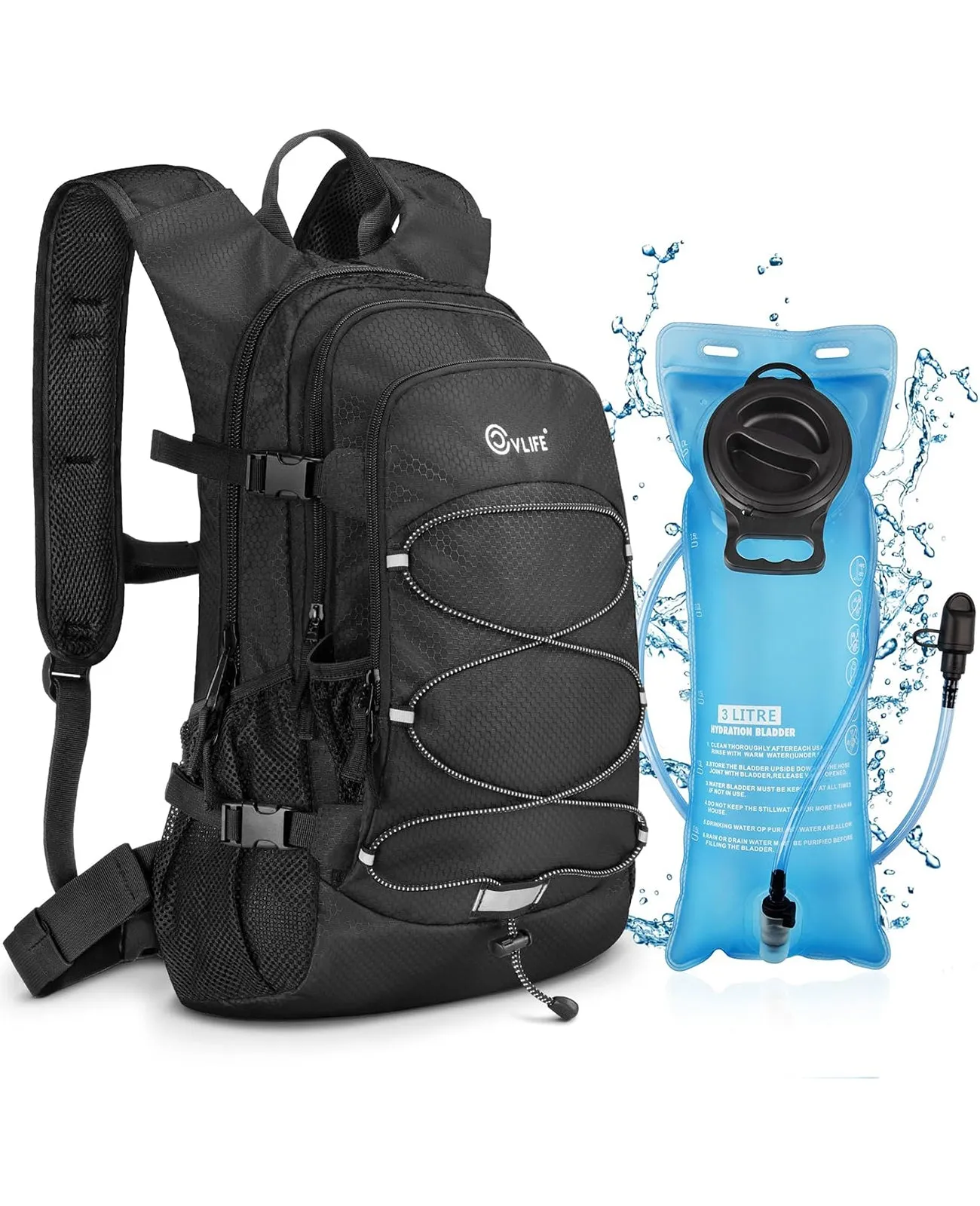 CVLIFE Hydration Backpack for Running, Cycling Rave and Biking