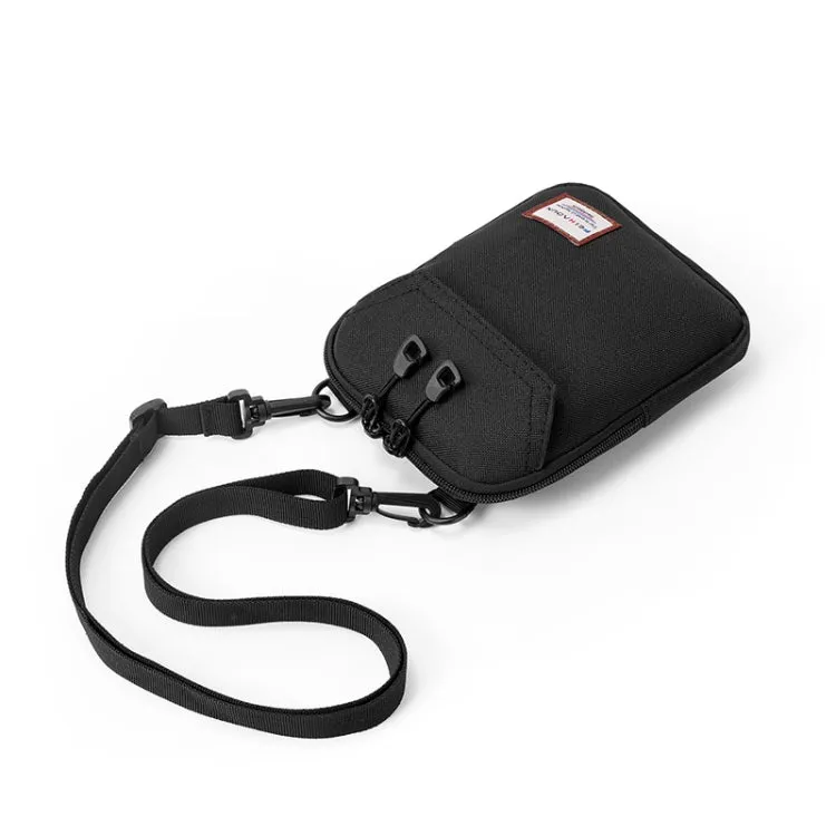 cxs-232 Adjustable Frosted Mobile Phone Bag, Size: 19 x 15 x 2cm(Black)