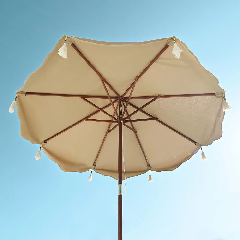 DIY 7 Foot Boho Wooden Patio Umbrella