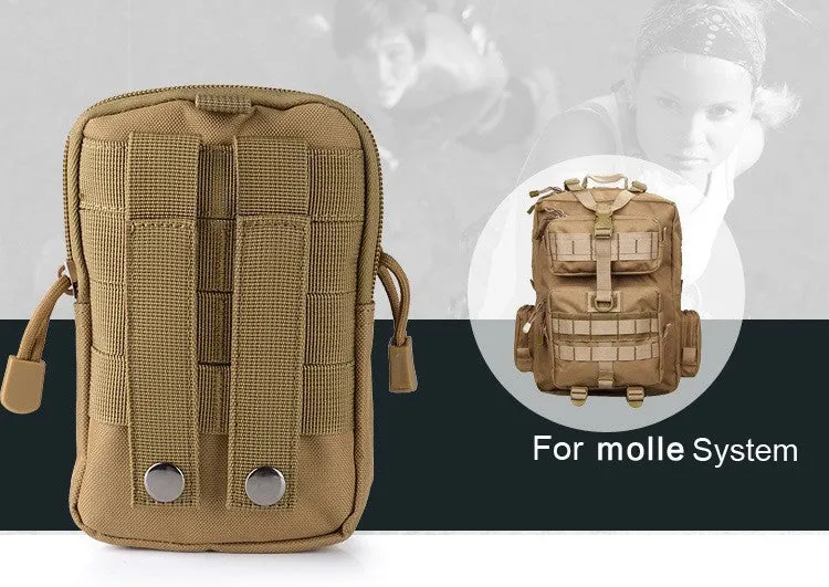 Durable Tactical Molle Oxford Waist Bag for Adventure