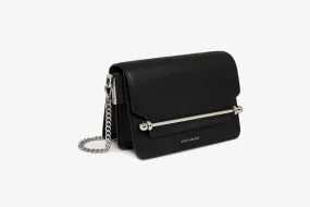 East/West Mini Multi-Strap - Black with Silver Hardware