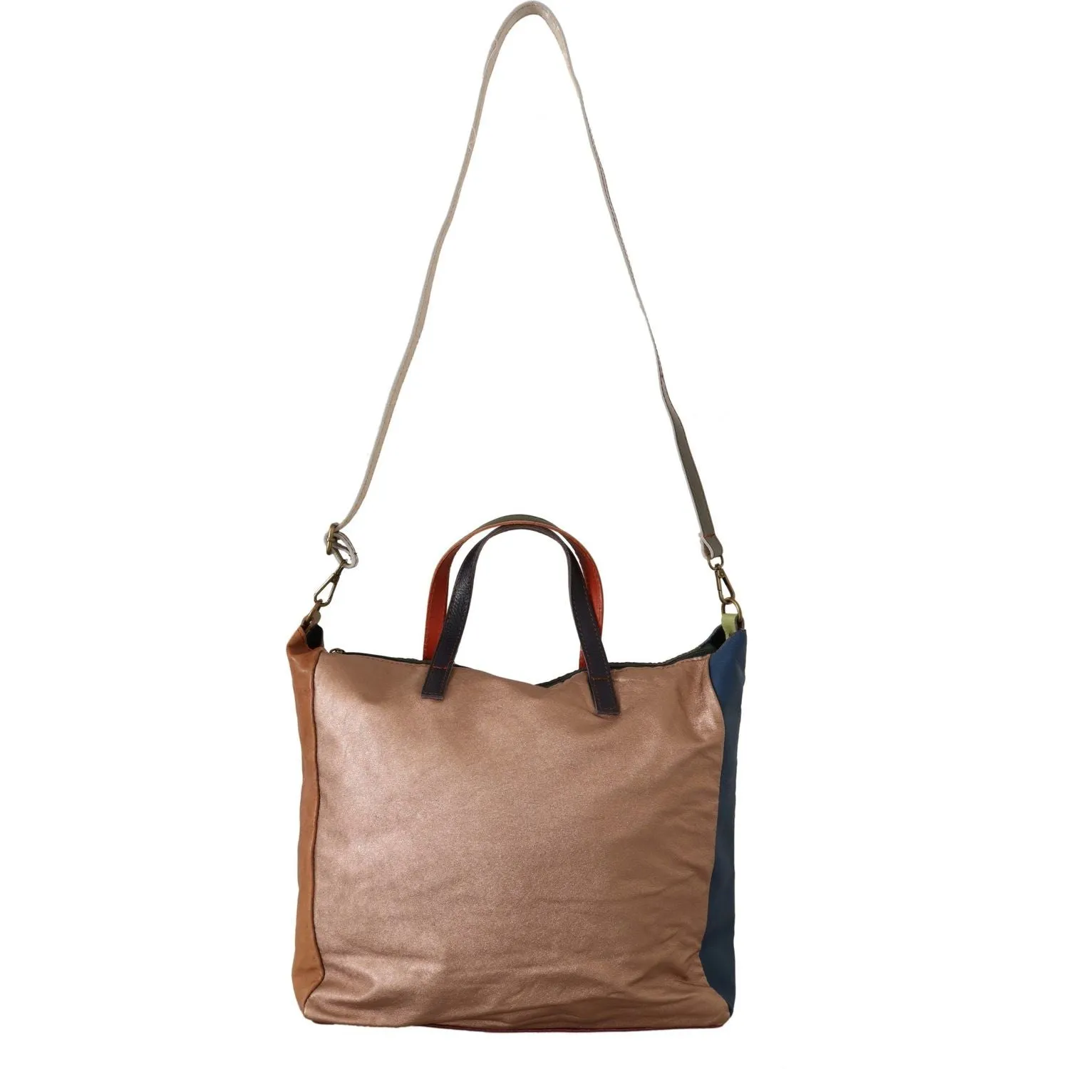 EBARRITO Multicolor Leather Shoulder Tote Bag