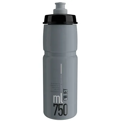 Elite Bottle,Jet Grey 750Ml W/Blk Logo Jet Bottle  Hydration