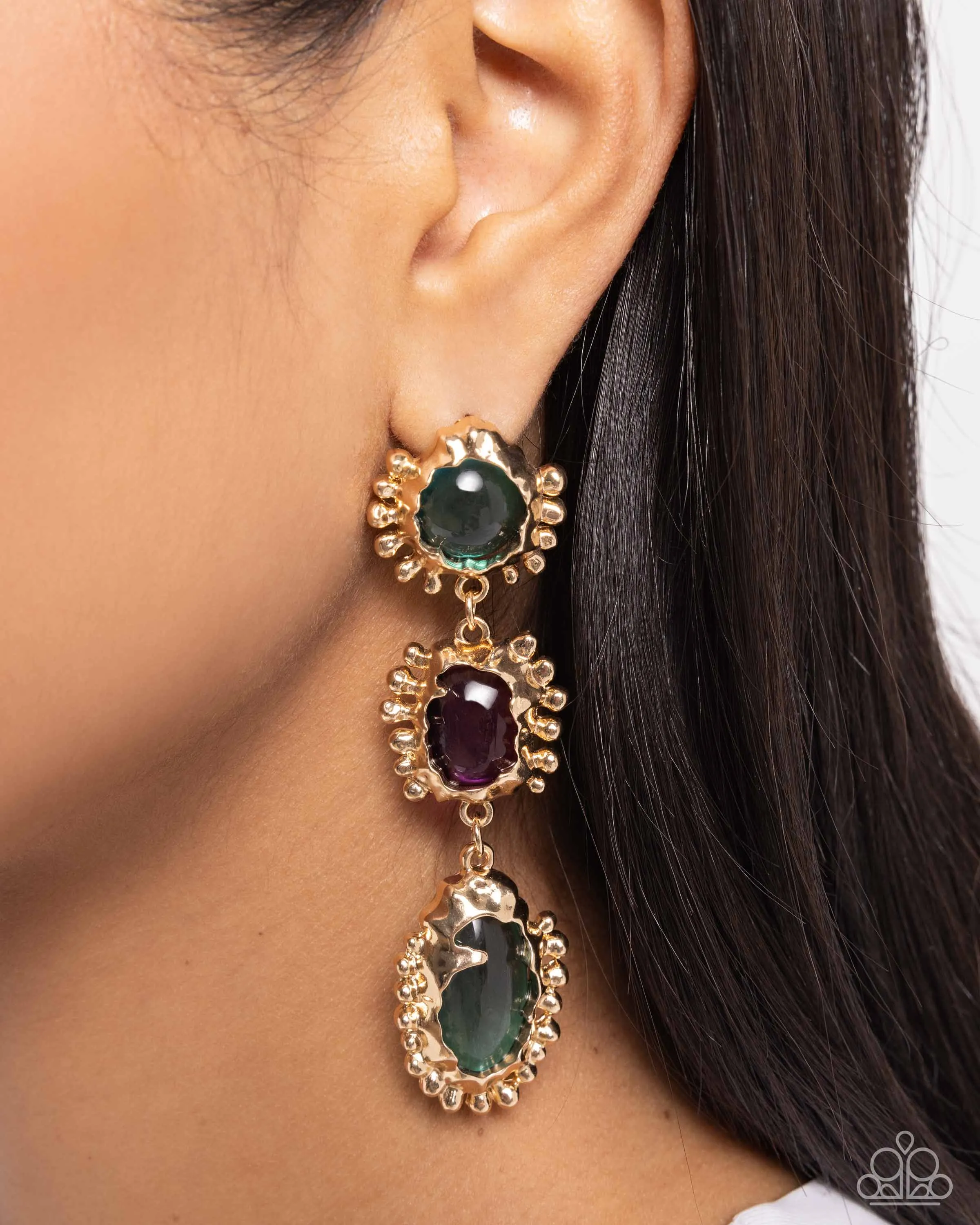 Emotional Elegance - Green Earrings