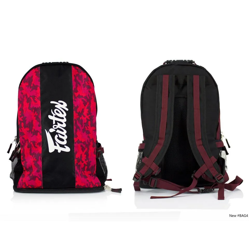 Fairtex BAG4 Red Camo Rucksack Gym Bag