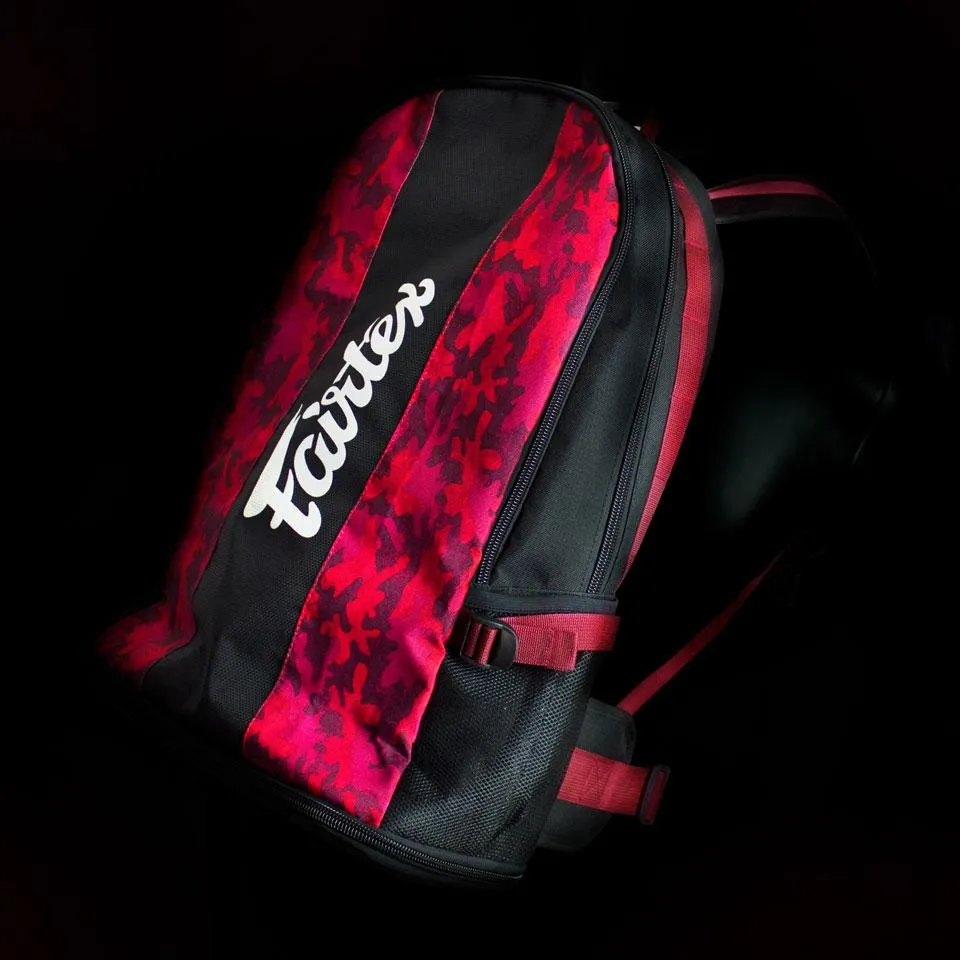 Fairtex BAG4 Red Camo Rucksack Gym Bag