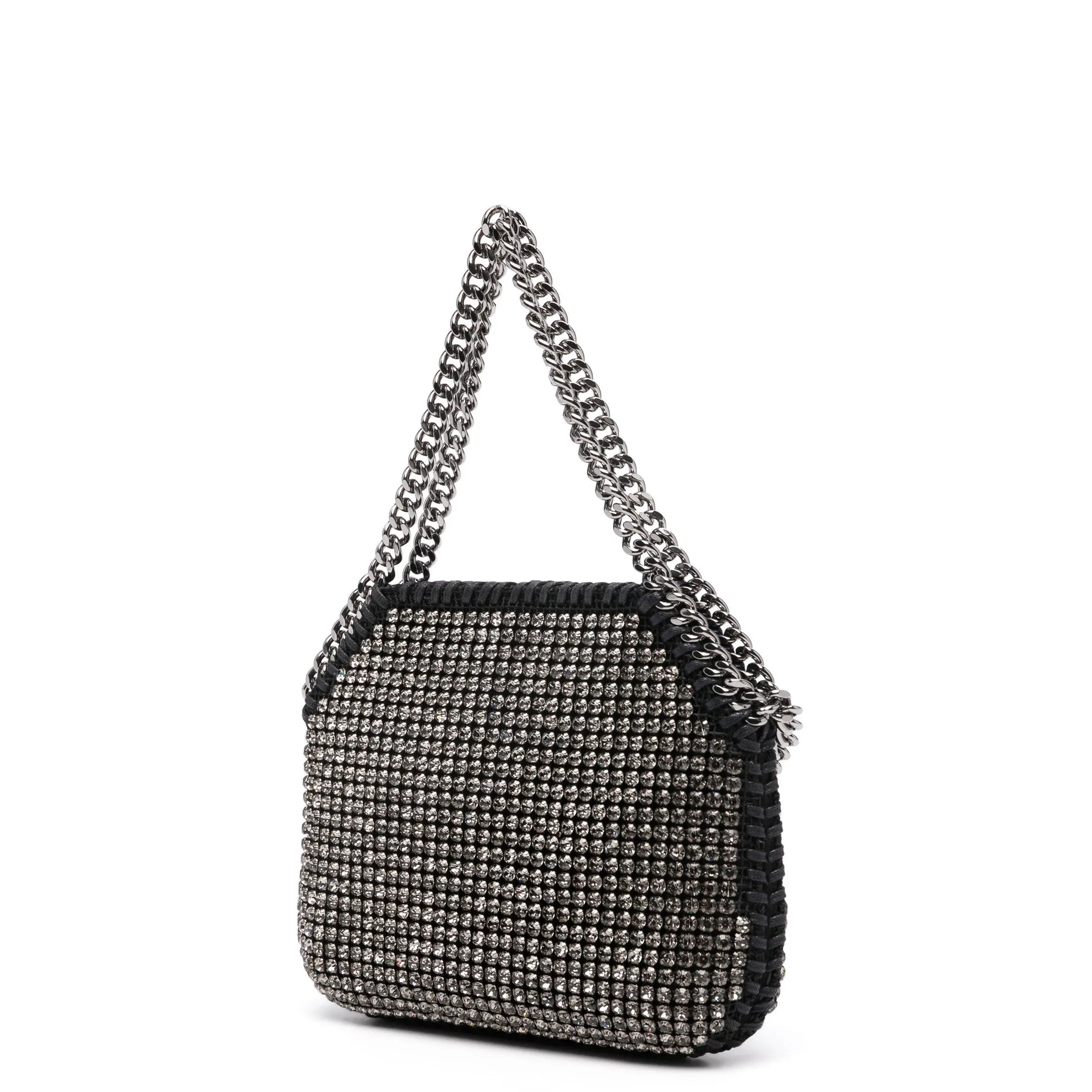 Falabella Mini Evening Crystal All Over, Black