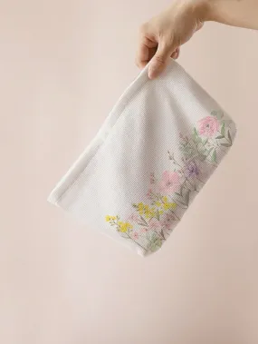 Floral Cloth Makeup Bag Cosmetic Organizer Toiletries Bag Makeup Organizer Zip