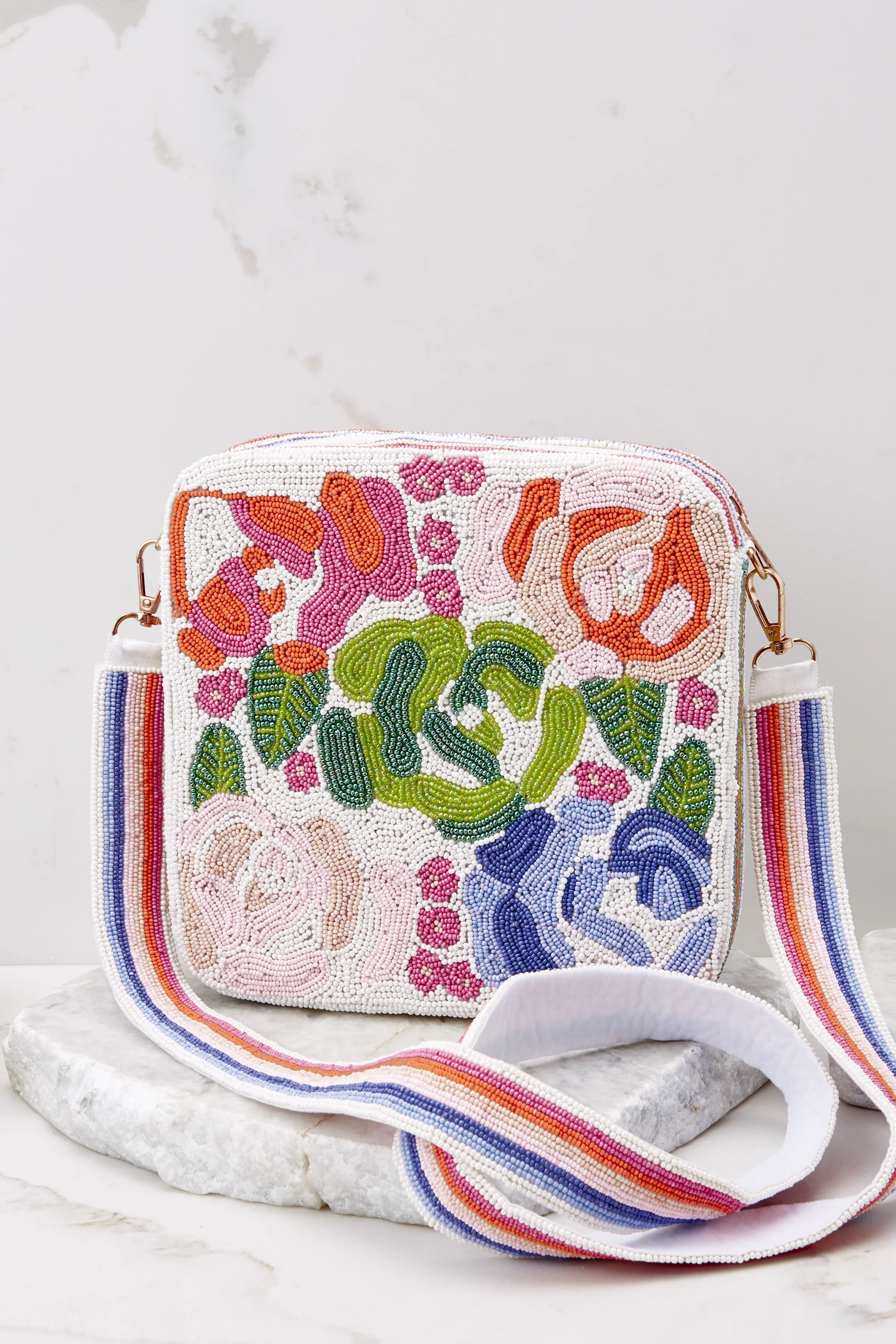 Floral Garden Multi Beaded Bag