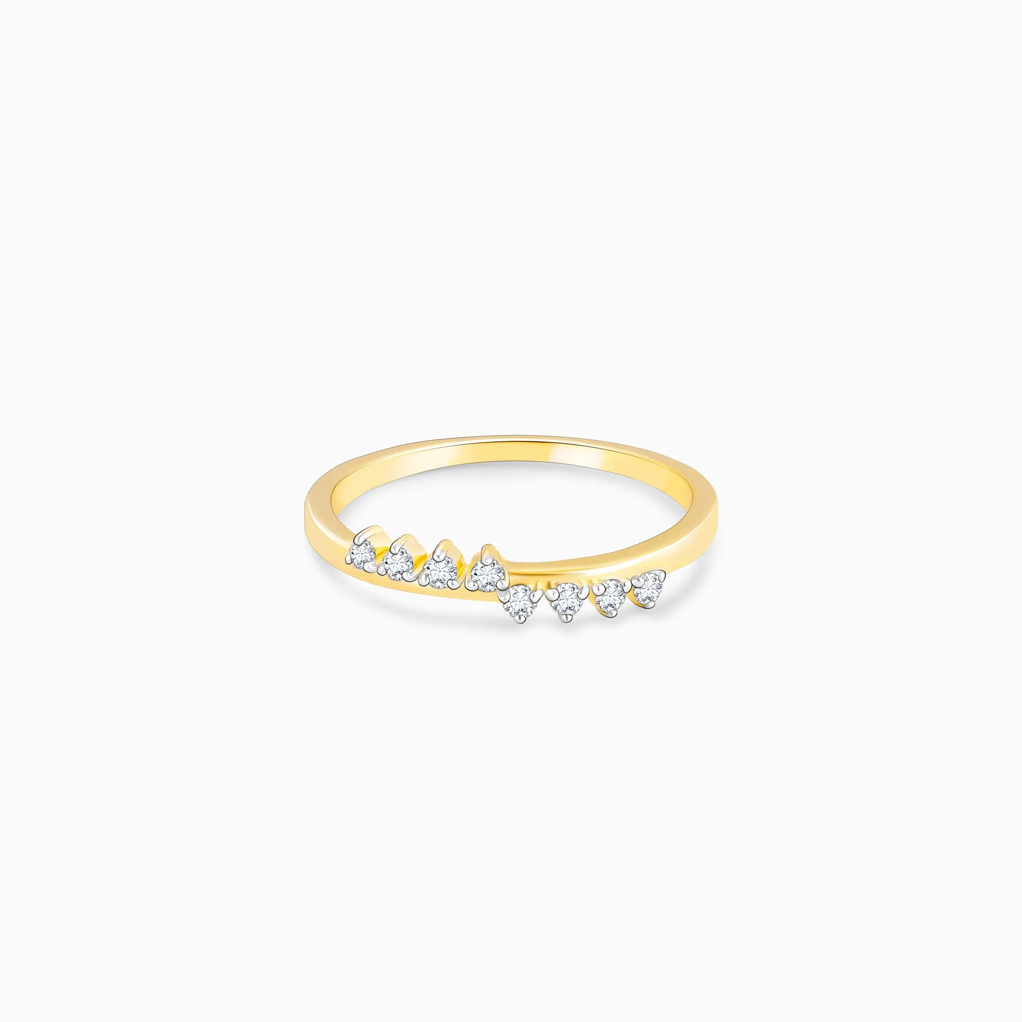 Gold Smiling Delight Diamond Ring