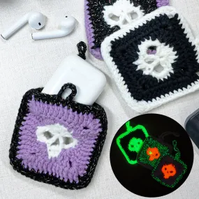 Halloween Skull Headphone Bag Crochet Kit(for iPhone Headphones)