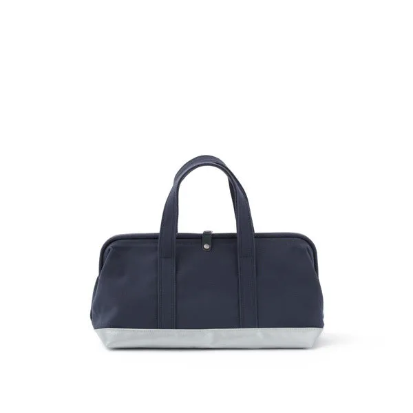 Handbag - Doctors Bag Design / Navy Blue×Silver -