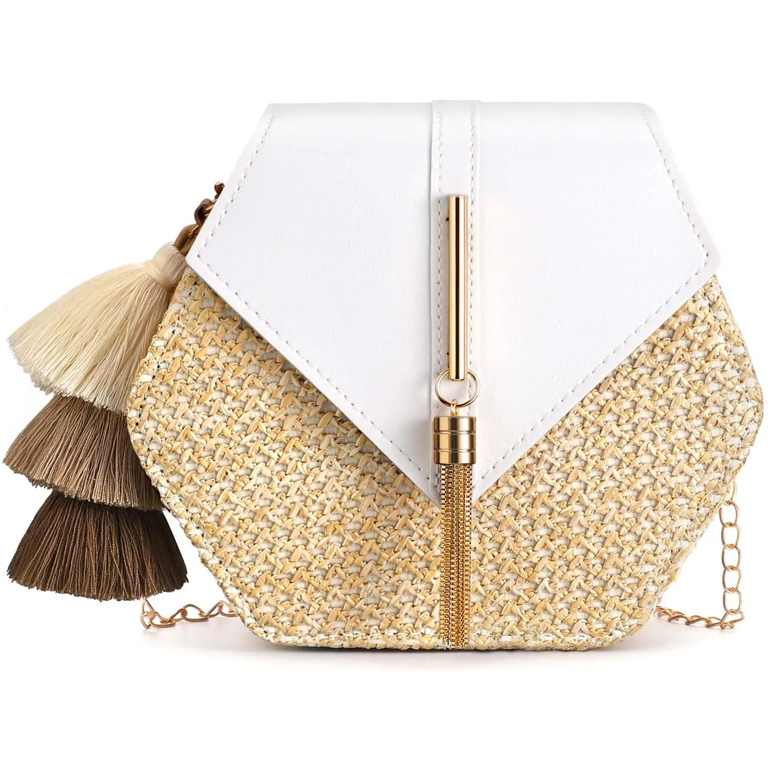 Having A Heat Wave Straw Cross Body Bag