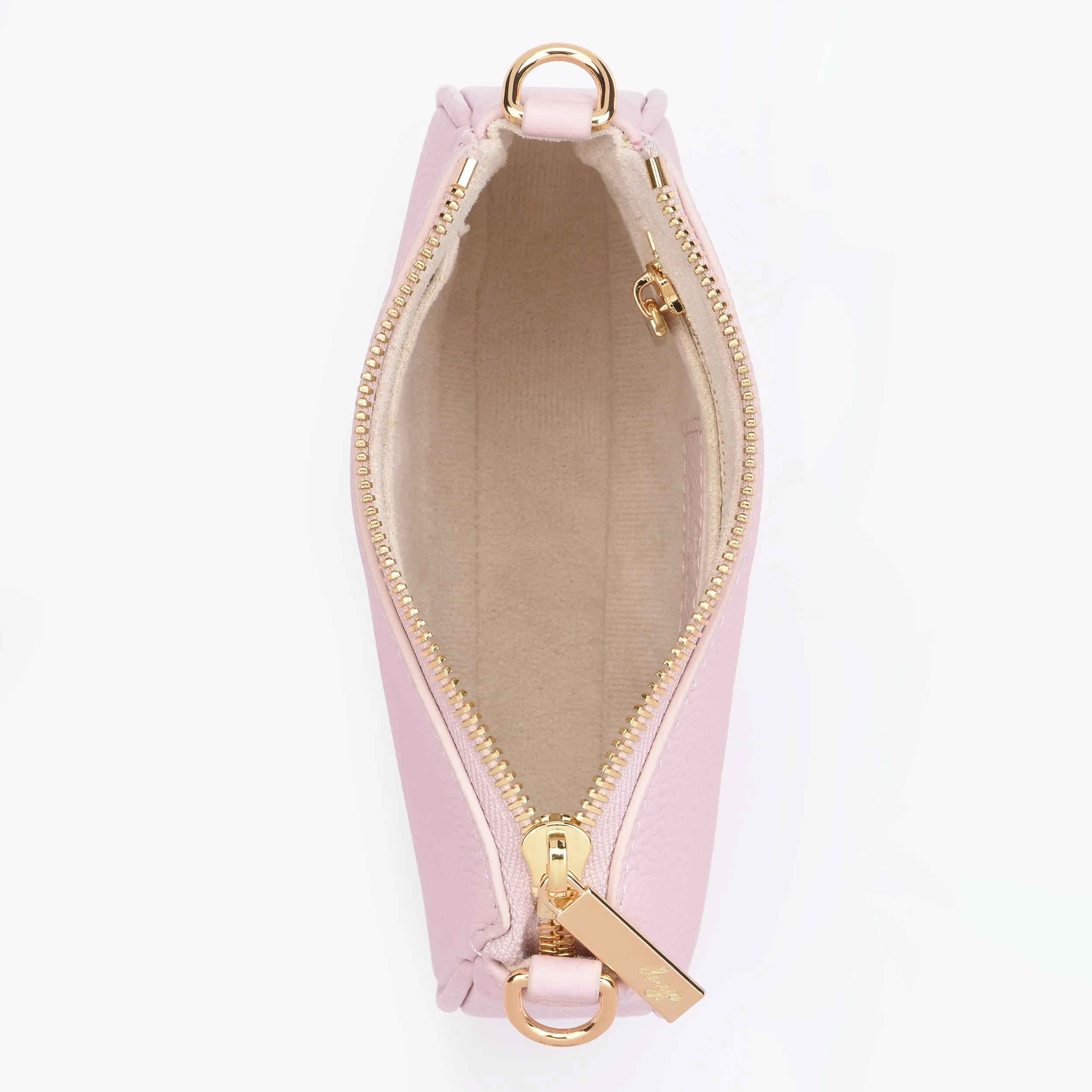 HCC X DUYP - Mini pochette - PALE PINK Grained Leather