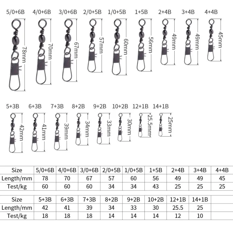 HENGJIA SS007 50pcs/bag B-pin Connector 8 Shape Swivel Loop Accessories, Specification: 7 3B (39mm)