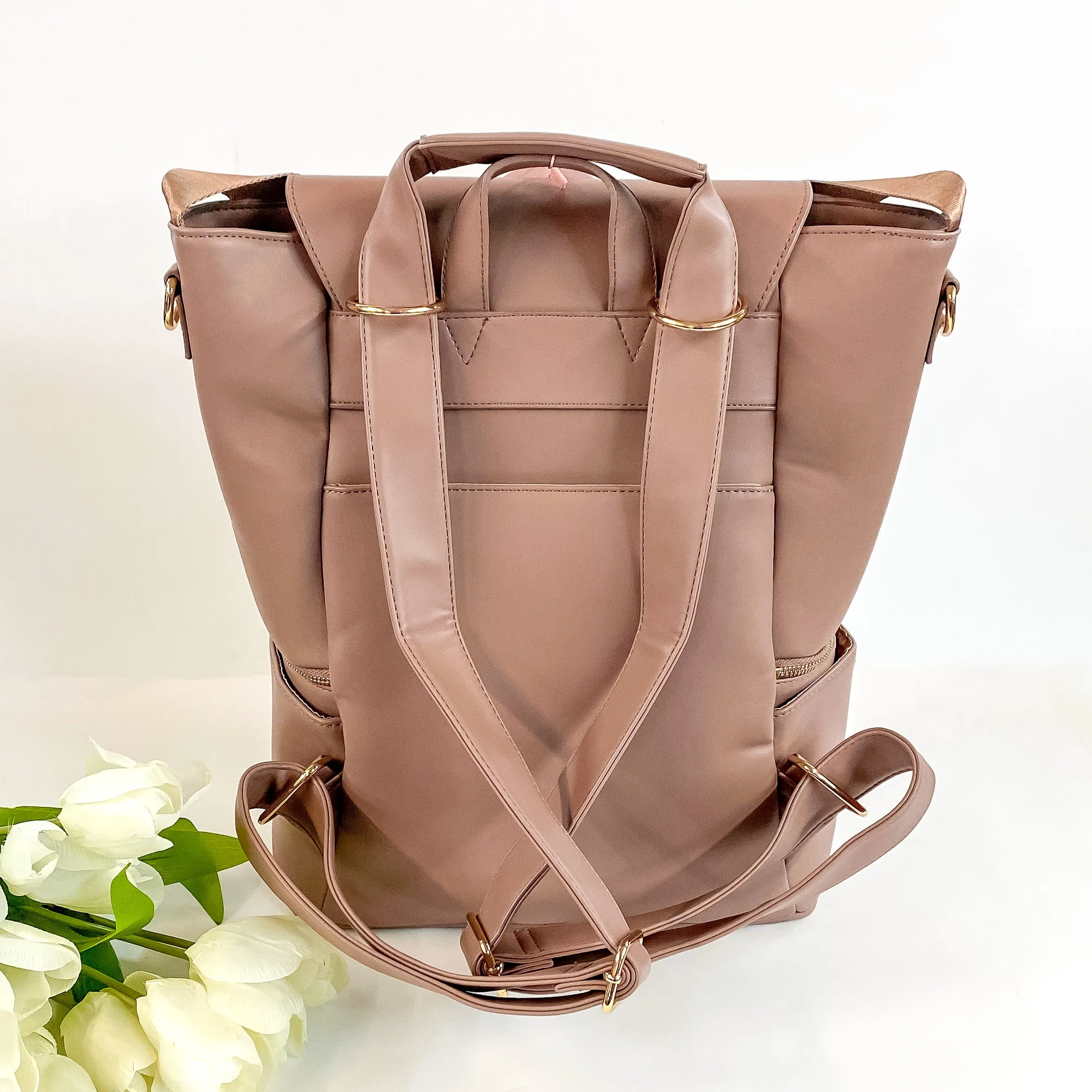 Hollis | Diaper Bag in Mocha