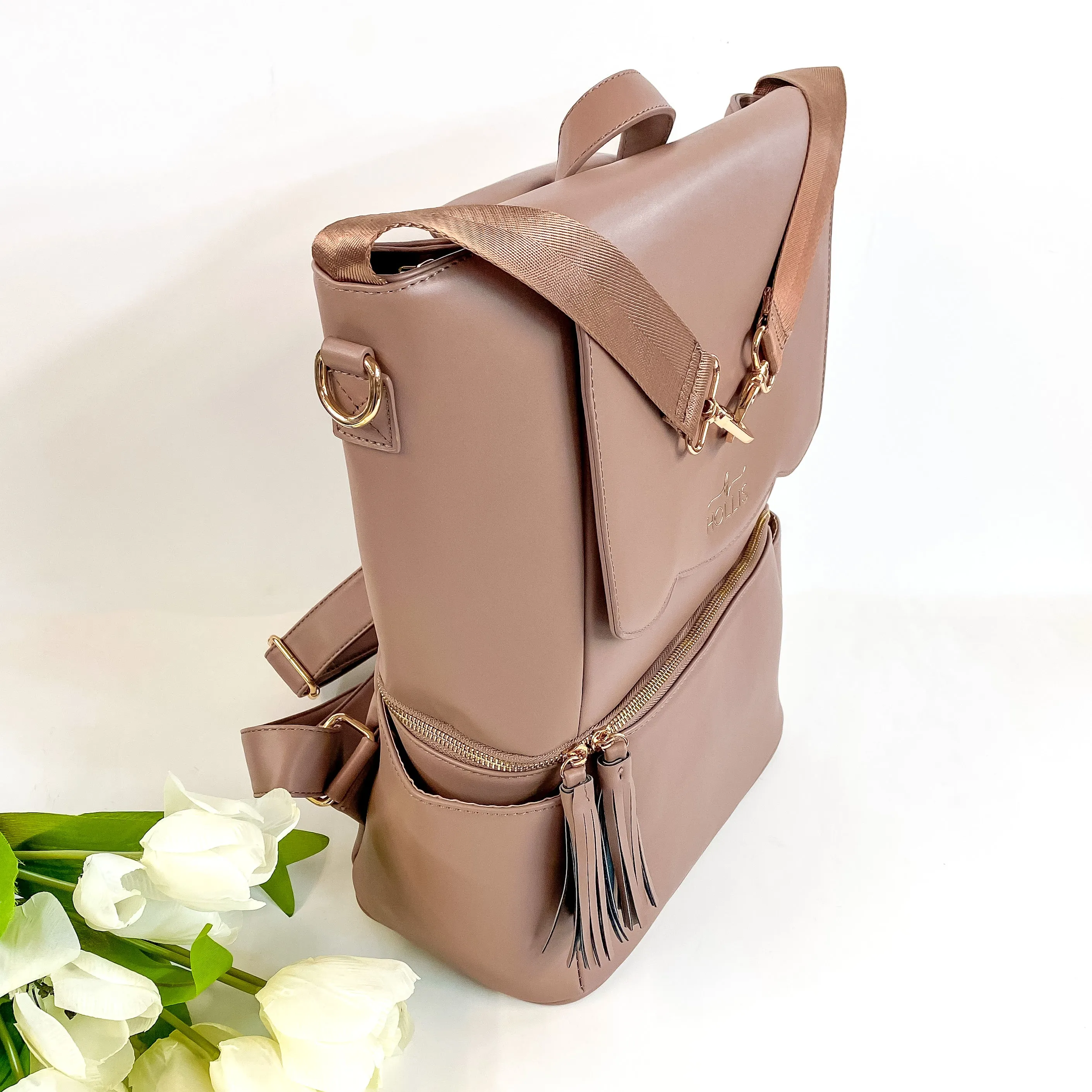 Hollis | Diaper Bag in Mocha