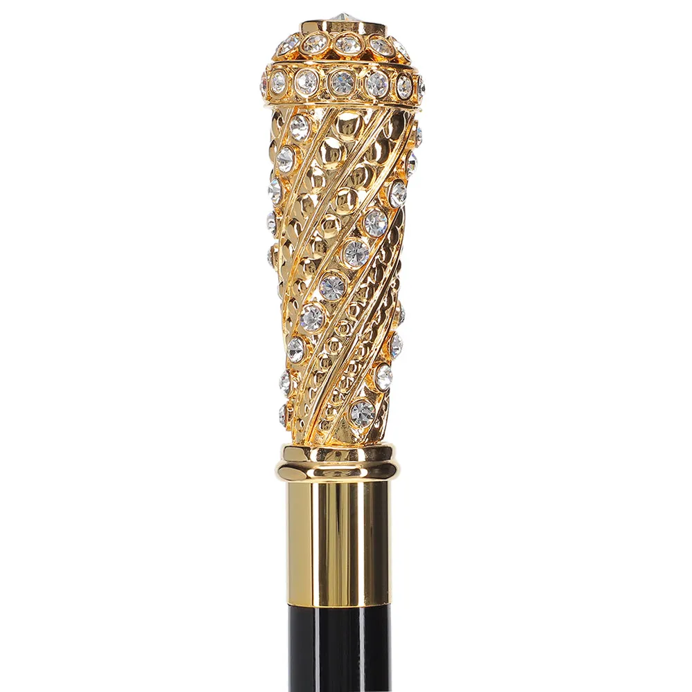 Italian Luxury: Exclusive 24K Gold & Swarovski Crystal Stick