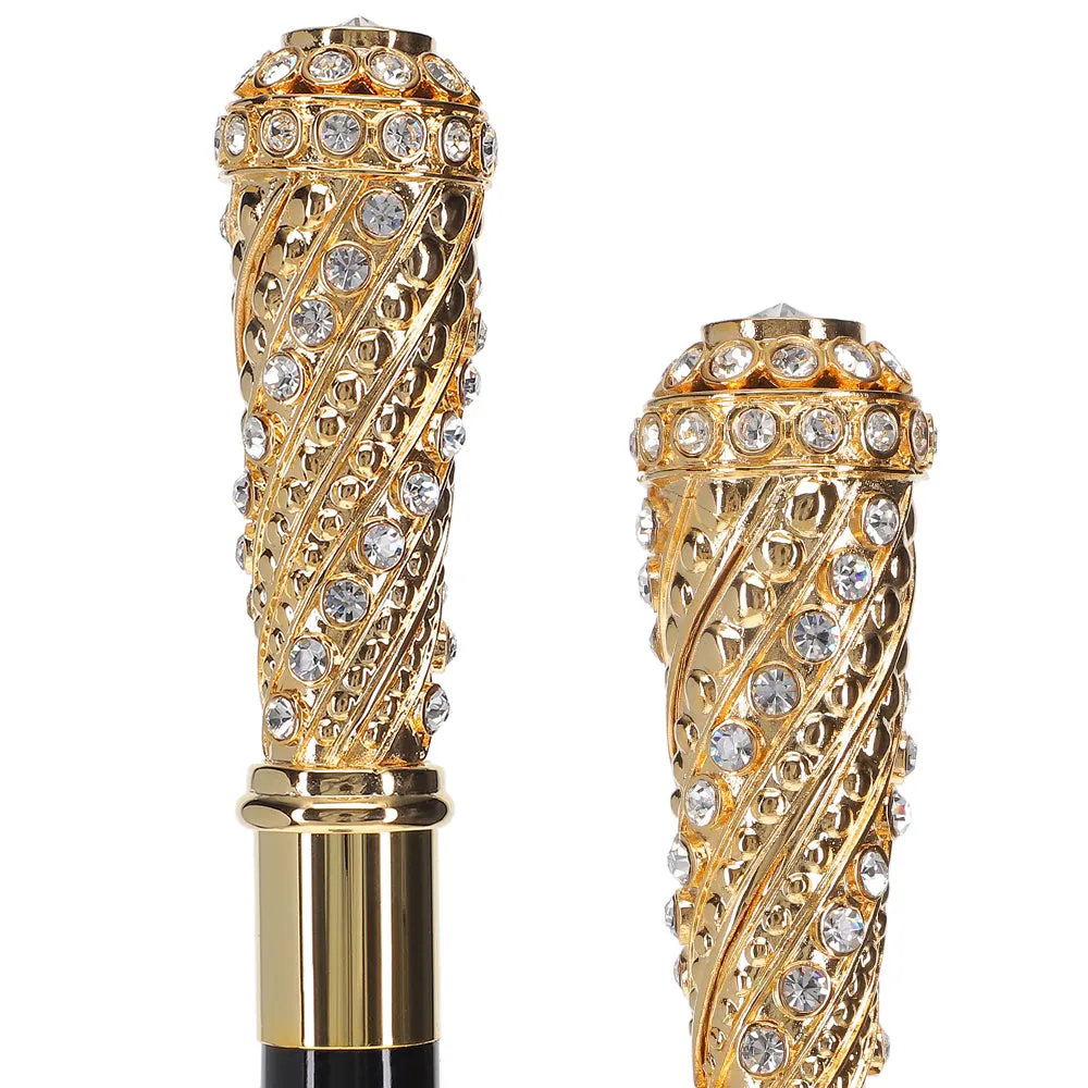 Italian Luxury: Exclusive 24K Gold & Swarovski Crystal Stick