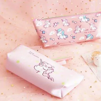 Japanese Style Sweet and Cute Unicorn Pencil Case Girly Style Pencil Case PU Pencil Case NP-020032