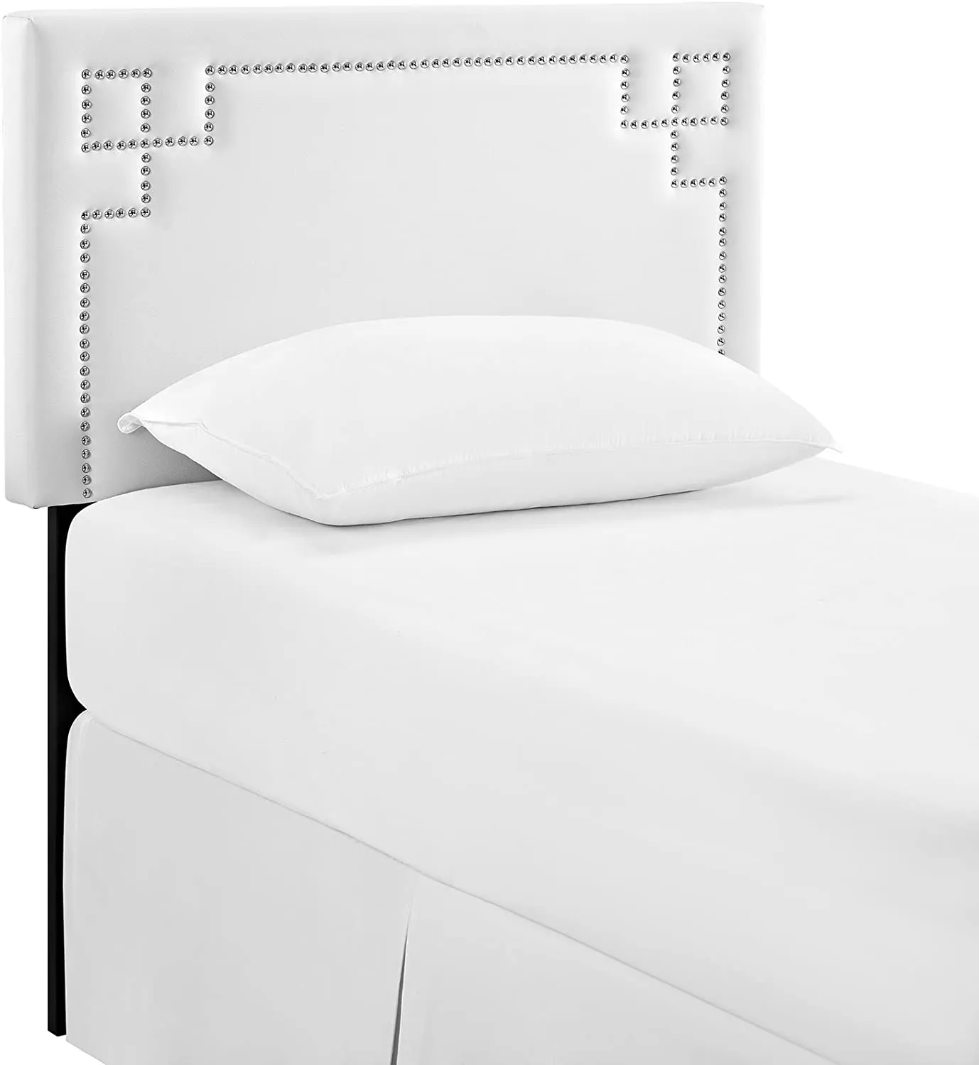 Josie White Studded Headboard