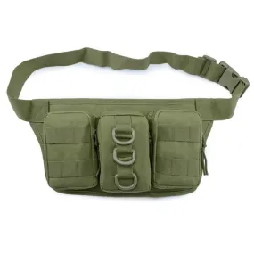 JUNSUNMAY J010 2L Waterproof Outdoor Sports Multifunction Waist Bag(Army Green)