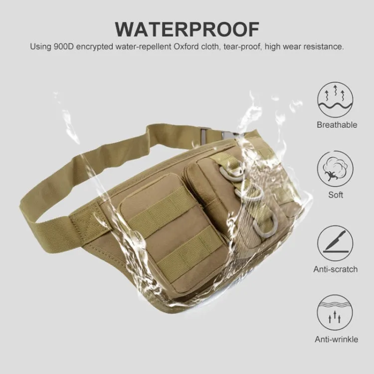 JUNSUNMAY J010 2L Waterproof Outdoor Sports Multifunction Waist Bag(Army Green)