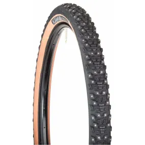 Kahva Bike Tire - 27.5 x 2.1, Tubeless, Tan, 60tpi, 240 Concave Carbide Studs