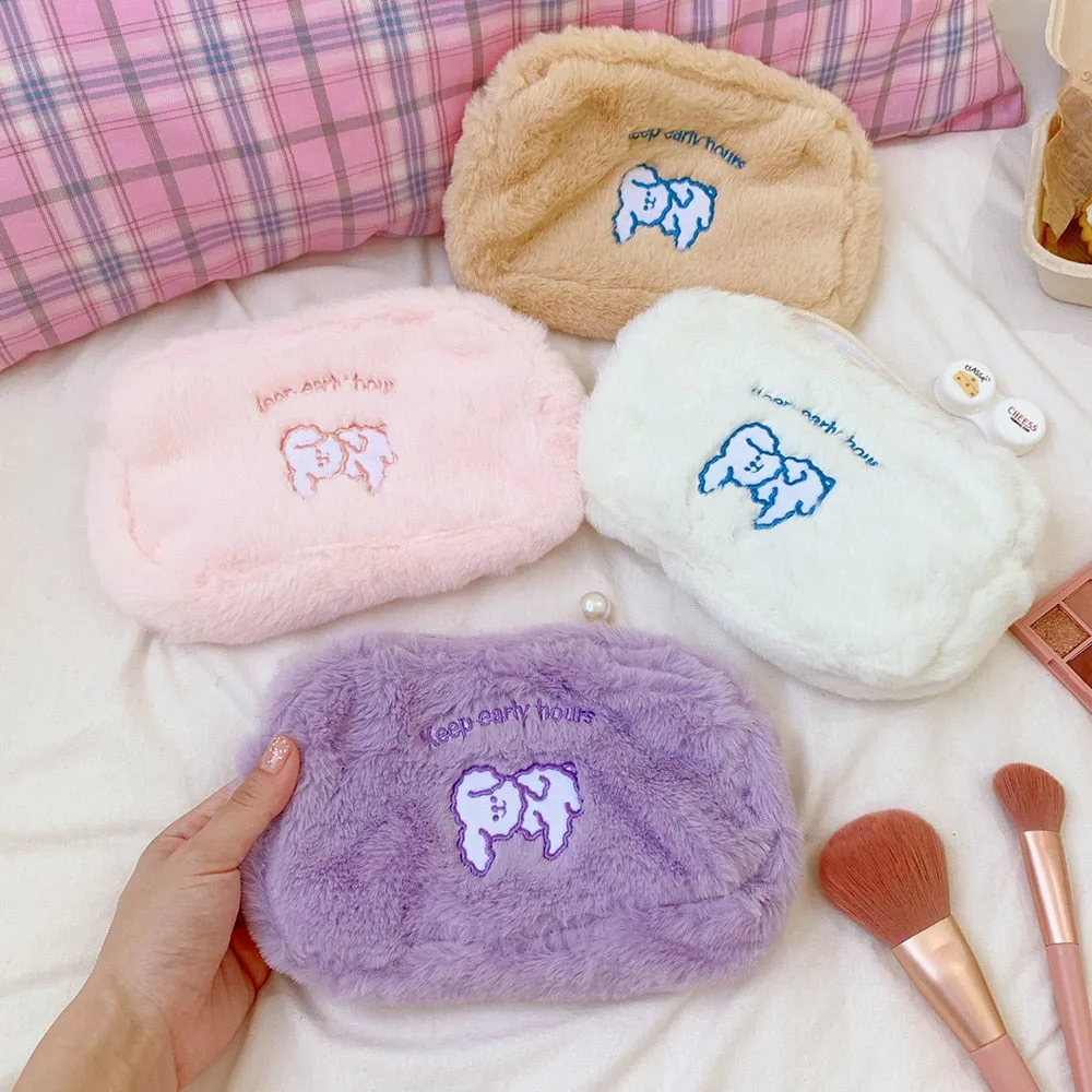 Kawaii Super Soft Dog Friends Pencil Case