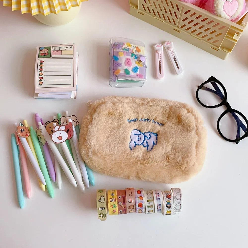 Kawaii Super Soft Dog Friends Pencil Case