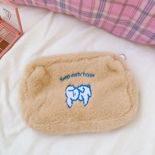 Kawaii Super Soft Dog Friends Pencil Case