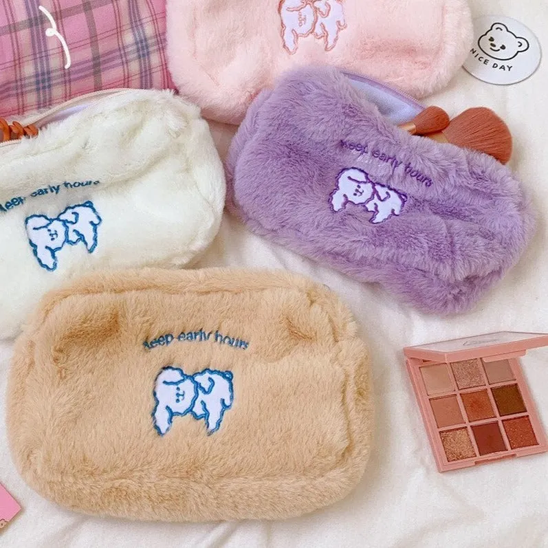 Kawaii Super Soft Dog Friends Pencil Case