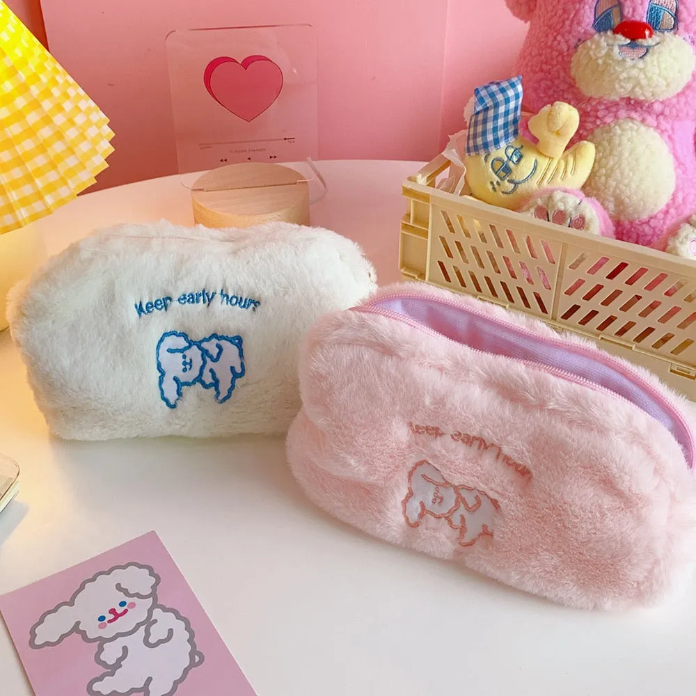 Kawaii Super Soft Dog Friends Pencil Case