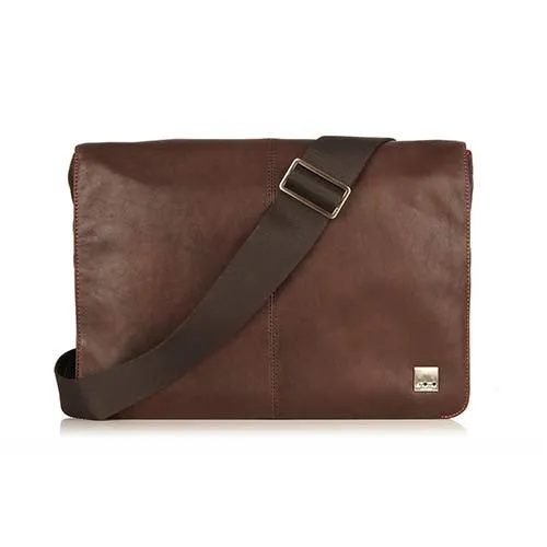 Knomo Kinsale Mens 13" Laptop Messenger - Brown