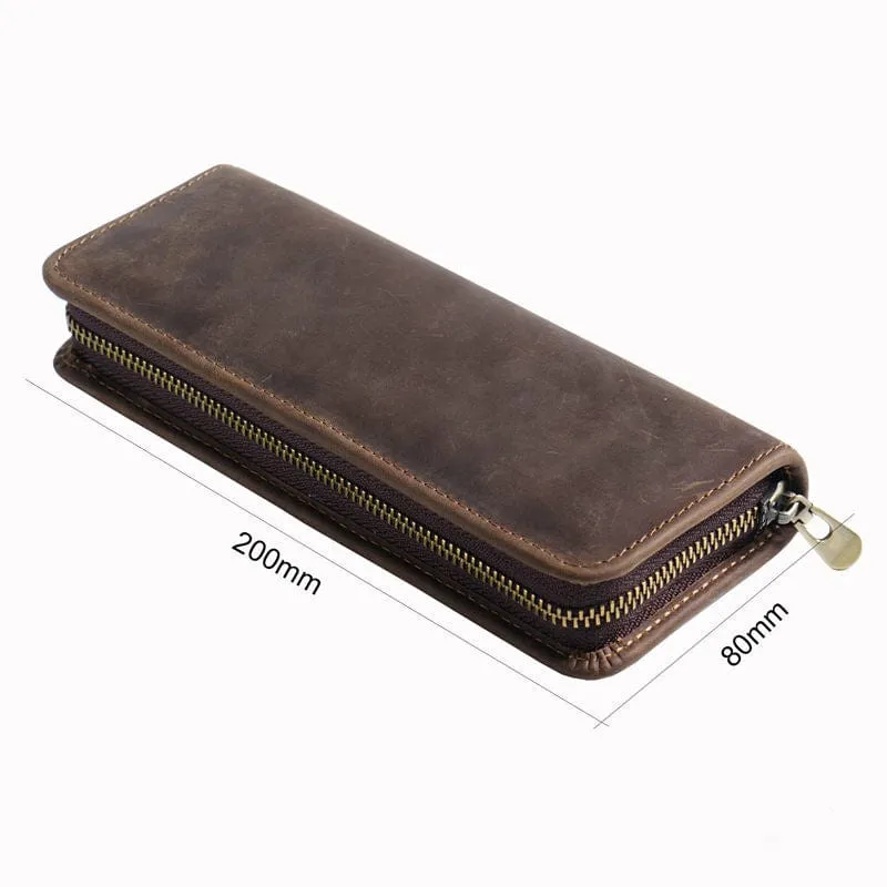 Leather Pen & Pencil Box Cases