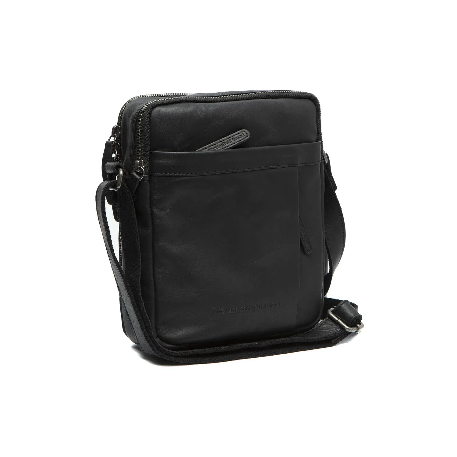 Leather Shoulder Bag Black Alva